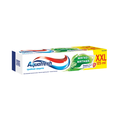 Зубная паста «Aquafresh» мягко-мятная XXL125ml
