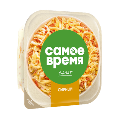 Салат «Самое время» сырный