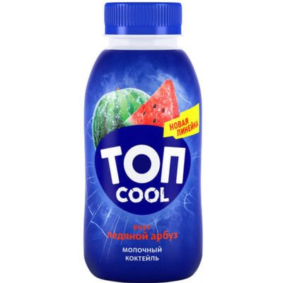 Коктейль молочный «Топ cool»  ледяной арбуз  330г