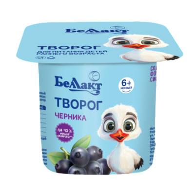 Творог «Беллакт» черника 4,5%