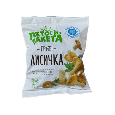 Грибы лисичка «Лето из пакета» 350г замороженные