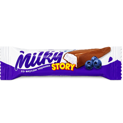 Конфеты глазированные «Milky Story» черника