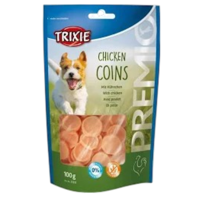 Лакомство «TRIXIE PREMIO» для собак, куриные монетки, без глютена
