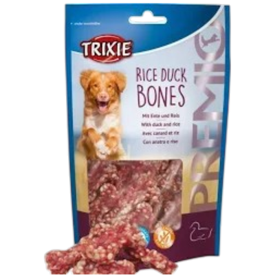 Лакомство «TRIXIE PREMIO» для собак, косточки из утиного мяса с рисом, без глютена и сахара