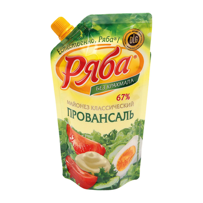 Майонез «Ряба» 67% классический Провансаль 