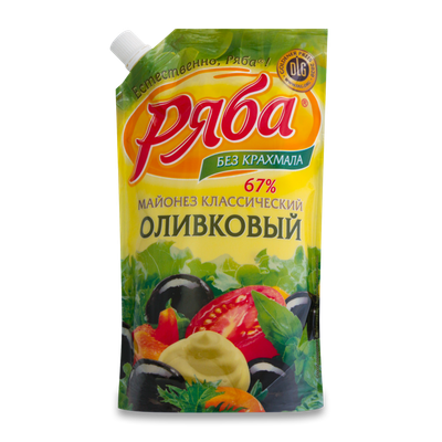 Майонез «Ряба» 67% Классический оливковый