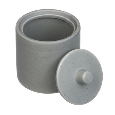 Ёмкость для ватных дисков с крышкой тм VETTA Сиена, серый, 9x9x10,5см 