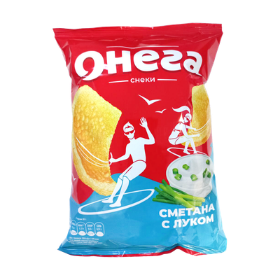 Снеки «Онега» со вкусом сметаны и лука