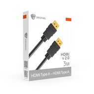 Кабель HDMI Type A-Type A BY Base, v2.0 Hight Speed до 18 Гбит/с, 4K@60 Гц, 3 м, PVC, черный - Галамарт