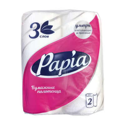 Полотенца бумажные «Papia» 3-х слойные