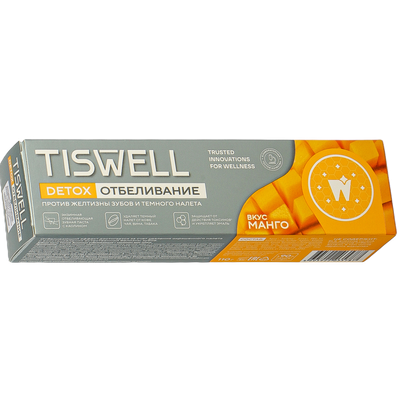 Зубная паста «Tiswell» отбеливание вкус манго