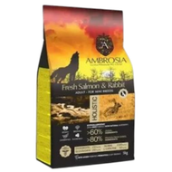 Корм сухой холистик «AMBROSIA GRAIN FREE» для собак мелких пород, лосось, кролик - Зооточка