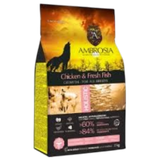 Корм сухой холистик «AMBROSIA GRAIN FREE» для щенков всех пород, курица, рыба