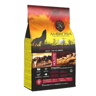 Корм сухой холистик «AMBROSIA GRAIN FREE» для собак всех пород, говядина, лосось - Зооточка