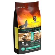 Корм сухой холистик «AMBROSIA GRAIN FREE» для собак крупных пород, свежая индейка и курица - Зооточка