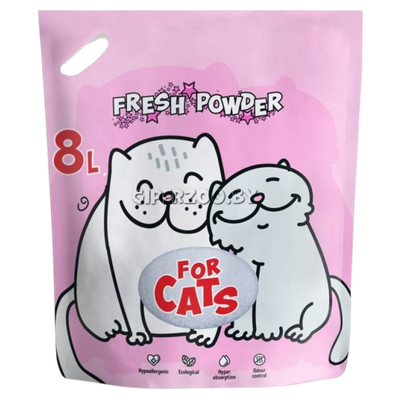 Наполнитель «FOR CATS» силикагелевый  Fresh Powder 8 л.