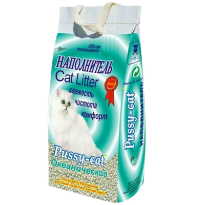 Наполнитель «Pussy-cat» впитывающий океанический, 10л