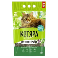 Наполнитель «Котяра» комкующийся, луговые травы 10 л, 4.2 кг - Зооточка