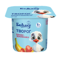 Творог «Беллакт» банан-земляника 4,5% - Мир Продуктов №3