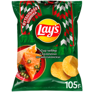 Чипсы «LAYS» сыр чеддер-халапеньо - Мир Продуктов №3