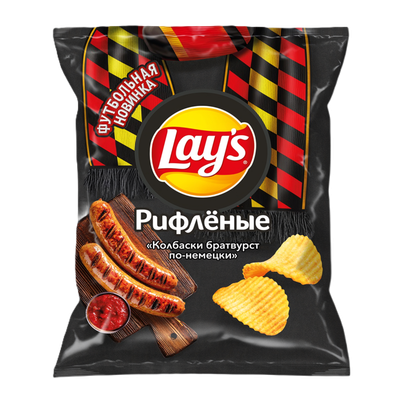 Чипсы «LAYS» колбаски братвурст по-немецки
