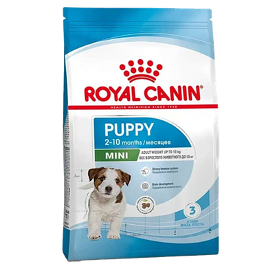 Корм сухой «Royal Canin» Mini Puppy для щенков мелких пород в возрасте до 10 месяцев