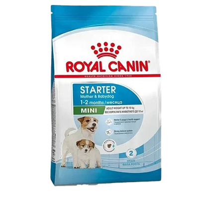 Корм сухой «Royal Canin» Mini Starter для щенков мелких размеров до 2-х месяцев, беременных и кормящих сук