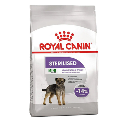 Корм сухой «Royal Canin» Mini Sterilised  для взрослых стерилизованных собак мелких размеров, склонных к набору веса