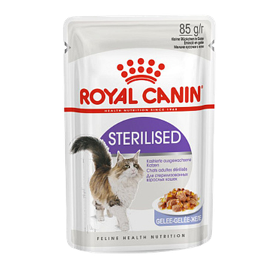 Корм «Royal Canin» Sterilised для взрослых кошек в желе
