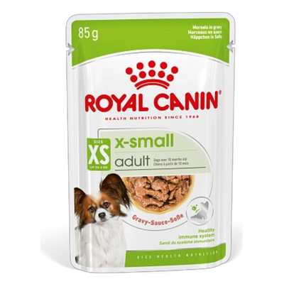 Корм «Royal Canin»X-Small Adult Canine (в соусе) для взрослых собак миниатюрных размеров