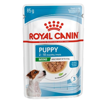 Корм «Royal Canin» Mini Puppy Canine (в соусе) для щенков собак мелких размеров