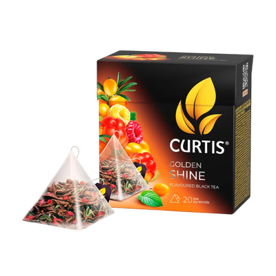 Чай черный  листовой «Curtis» golden shine 20 пирамидок