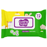 Детские влажные салфетки «Cushy baby» 72 шт - Мир Продуктов №3