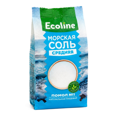 Соль морская натуральная «Ecoline» Средняя