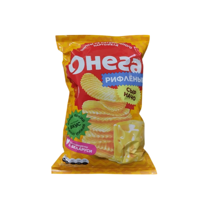 Чипсы рифленые «Онега» со вкусом сыра начо