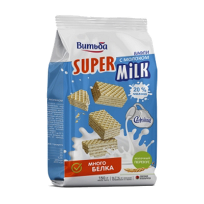 Вафли «Super Milk» с молоком