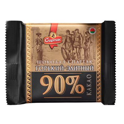 Шоколад «Спартак» горький элитный 90% какао 65г