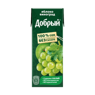 Сок «Добрый» яблоко-виноград - Мир Продуктов №4