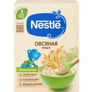 Каша детская «Nestle» овсяная безмолочная 5 месяцев + - Мир Продуктов №3
