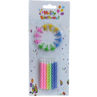 Свечи для торта «Happy Birthday»  24 предмета - Мир Продуктов №3