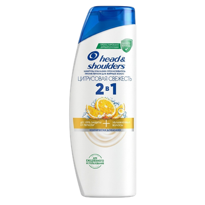 Шампунь- бальзам 2в1 «Head & Shoulders» против перхоти  «Цитрусовая свежесть»