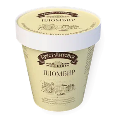 Мороженое пломбир «Брест-Литовск» ваниль