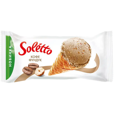 Мороженое «Soletto» кофе-фундук