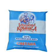 Сметана «Бабушкина крынка» 20% - Мир Продуктов №4