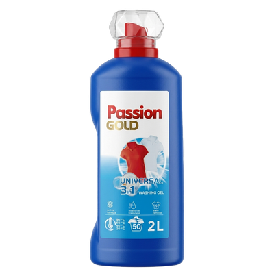 Гель для стирки концентрированный «PASSION GOLD 3в1» универсальный 