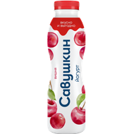 Йогурт «Савушкин» 1% вишня - Мир Продуктов №3