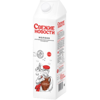 Молоко «Свежие новости» 3,5-4%