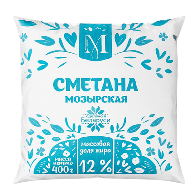 Сметана «Мозырская» 12%