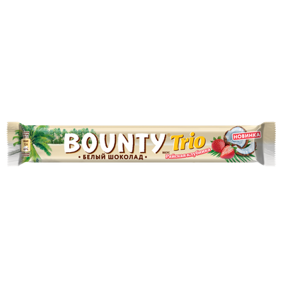 Батончик «Bounty Trio» райская клубника