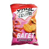 Сухарики пшеничные «Хрусteam Багет» вкус королевского краба 